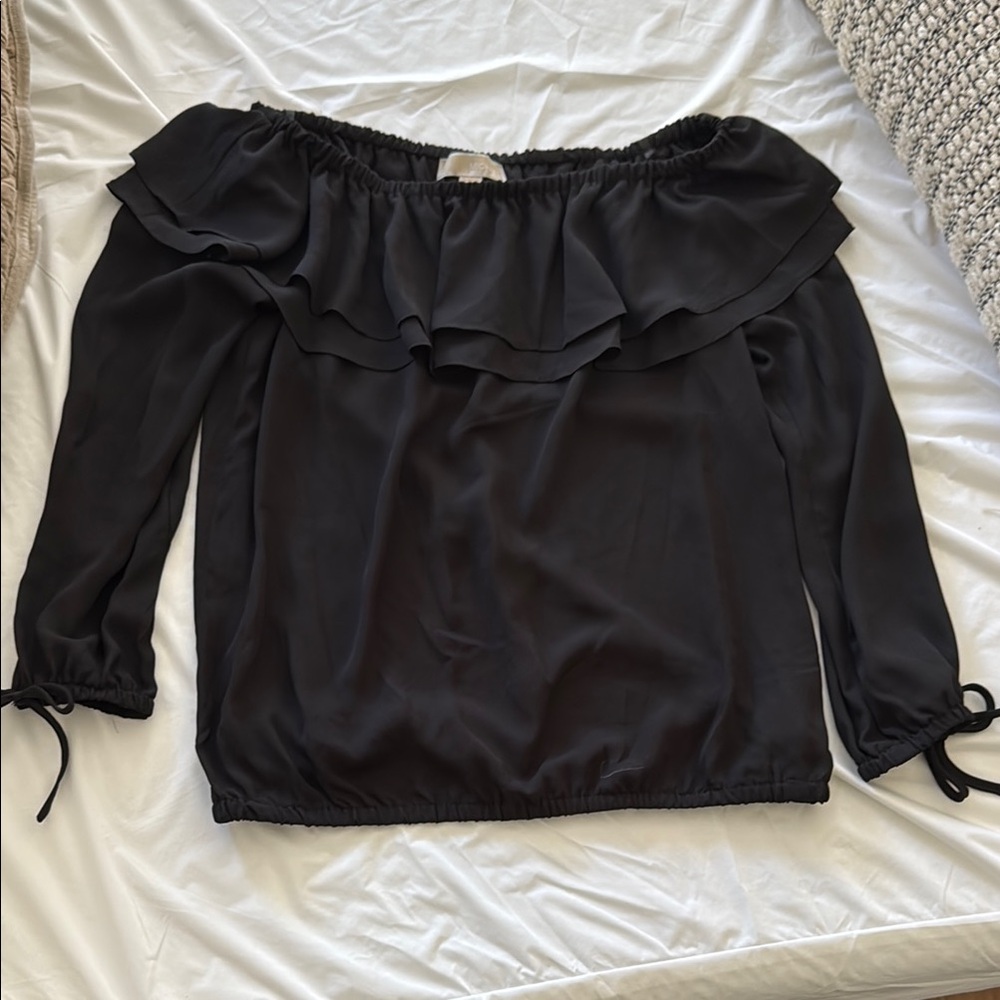 Elegant Black Off-Shoulder Women's Top